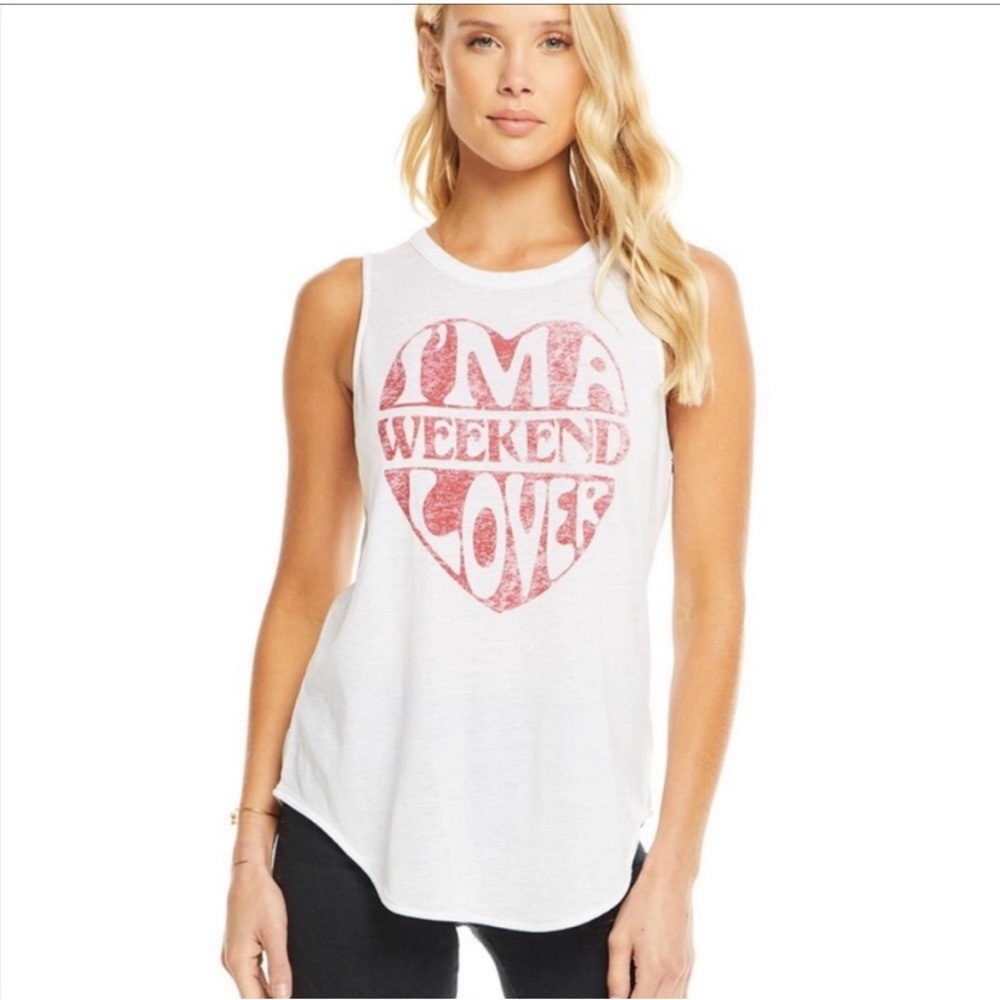 Chaser “I’m a Weekend Lover” long tank